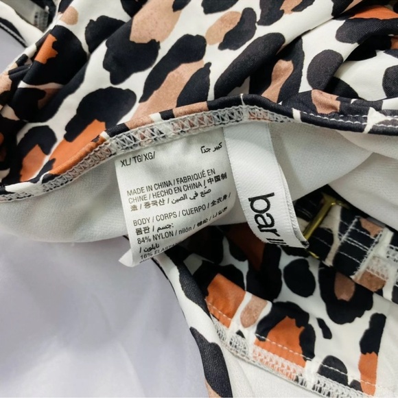 Bar III Run Wild Monokini, Leopard Print, XL - Picture 5 of 5